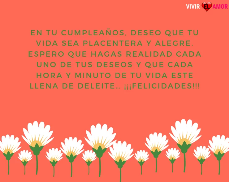 Feliz día de tu nacimiento